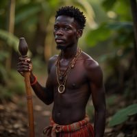 Mythlok - Tudava Tudava, the Trobriand culture hero, depicted as a young islander