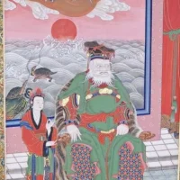 Classical painting of the Korean dragon king Yongwang