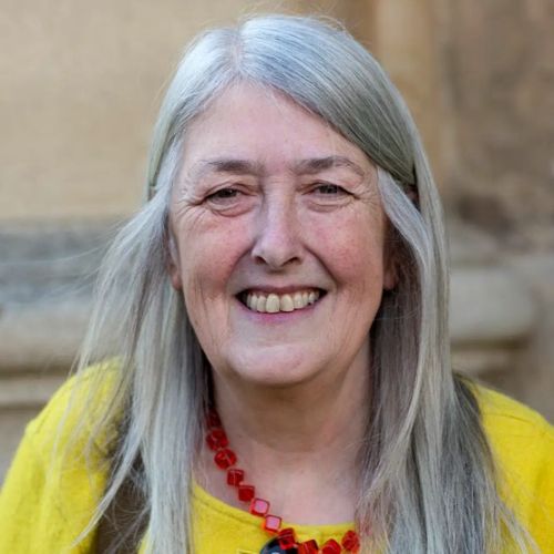 Photograph of the mythology expert Mary Beard