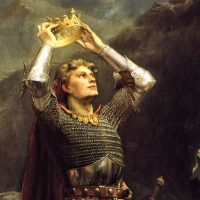 Painting of the legendary king Arthur