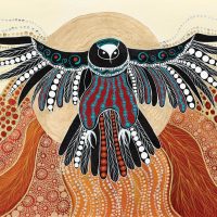 Mythlok - Bundjil modern Modern Art representing the Taungurung creator eagle Bundjil