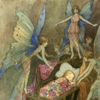 Painting of the Irish Fairy Changeling