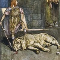 Mythlok - Cú Chulainn painting Painting of the legendary Irish demigod Cu Chulainn
