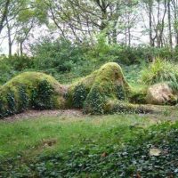 A statue representing Hawaiian goddess Papahanaumoku