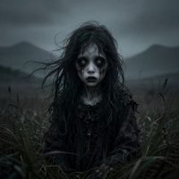 Mythlok - Útburður_ Útburður from Icelandic folklore, a pale spectral child with hollow eyes