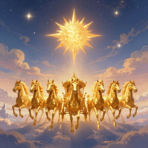 Sun Chariots across cultures emerging from a shared cosmic horizon