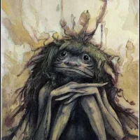 Painting of the Breton spirit Bugul Noz