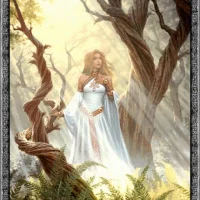 Painting of the Norse goddess EIr