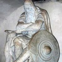 Statue of the Irish warrior leader Fionn Mac Cumhaill