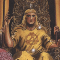 Mythlok - Forseti painting Painting of the Norse god Forseti