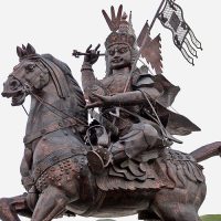 Statue of the Tibetan and Bhutanese king Geser