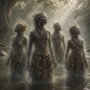 Spirits Mbanza in a Central African clearing