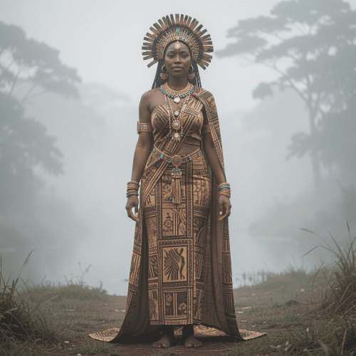 Nyabinghi as an ethereal East African ancestral spirit queen,