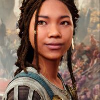 God of War Ragnarok version of the Norse Giantess Angrboda