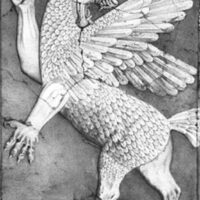 Ancient depiction of the Akkadian Anzu