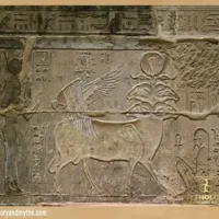 Ancient Carving of the Egyptian god Banebdjedet