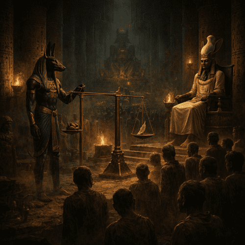 Duat during the weighing of the heart