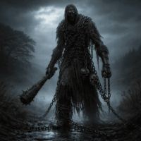 Mythlok - Jack-in-Irons Jack-in-Irons, a towering gaunt giant wrapped in heavy iron chains
