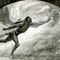 Painting of the Ojibwe spirit Nanabozho