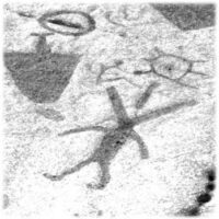 Cave Painting of the Ojibwe spirit Nanabozho