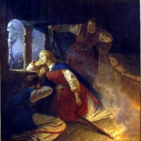 Painting of the Norse mortal Signy