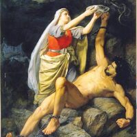 Painting of the Norse goddess Sigyn