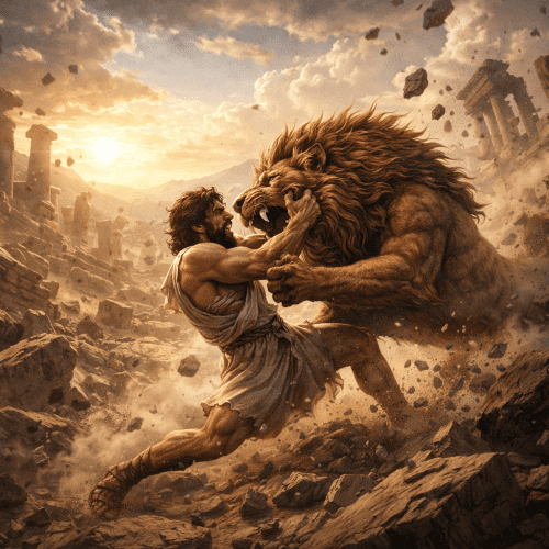 Hercules Slaying the Namean Lion