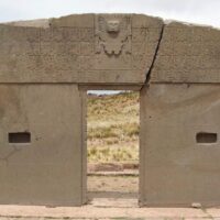 Mythlok - Staff God archway Stone archway with the Chavin Staff God motiff