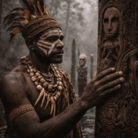 Cultural Image from Asmat Mythology