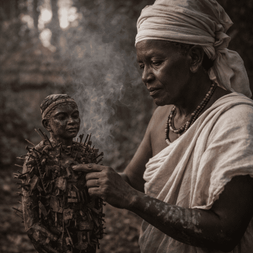 Tribal Imagery representing Kongo & Bakongo Mythology