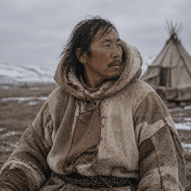 A cultural scene inspired by Chukchi mythology