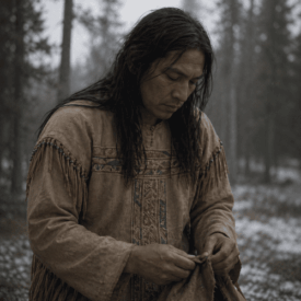 A cultural scene inspired by Cree mythology