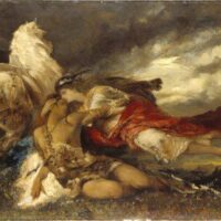 Painting of the Germanic queen Brunhilde