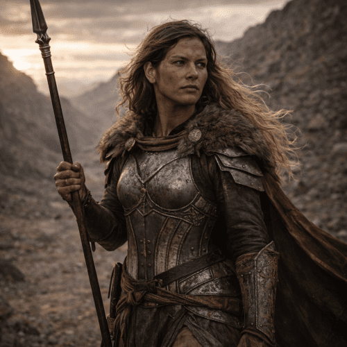 Brunhilde as a Germanic warrior queen