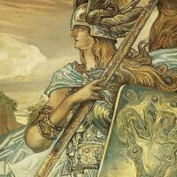 Painting of the Norse Valkyrie Brynhildr