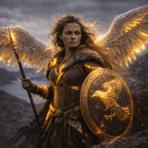 Brynhildr as a Norse valkyrie demigod