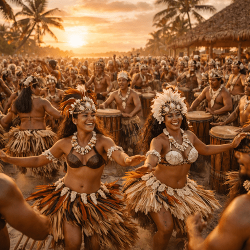 cultural festival scene of Heiva i Tahiti in Papeete