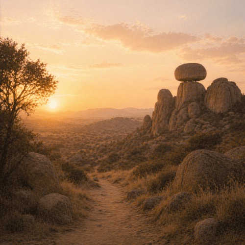 Matobo Hills at the golden hour