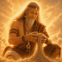 Mythlok - Melu Melu in the act of creation