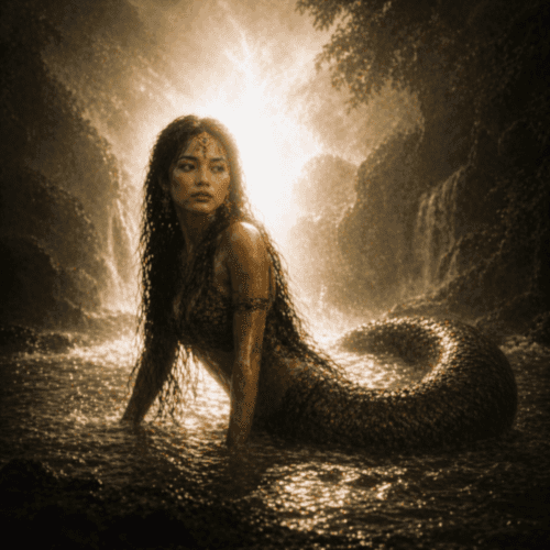 Philippine Oryol in the river