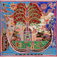 Painting of the Huichol goddess Takutsi Nakawe