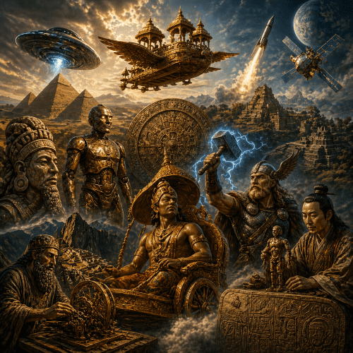 An image representing ancient technology