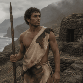 A cultural scene inspired by Guanche mythology