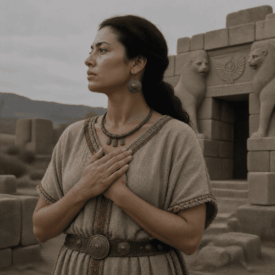 A cultural scene inspired by Hittite mythology