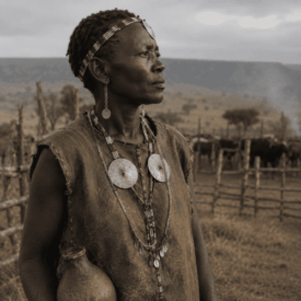A cultural scene inspired by Kalenjin mythology