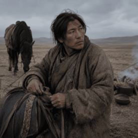 A cultural scene inspired by Kazakh mythology