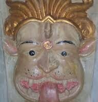 Brahmarakshasa symbolism over a temple door