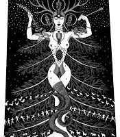 Artwork of the Slavic goddess Dziewanna