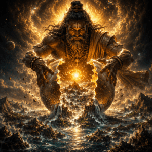 scene of the Indian Creation story
