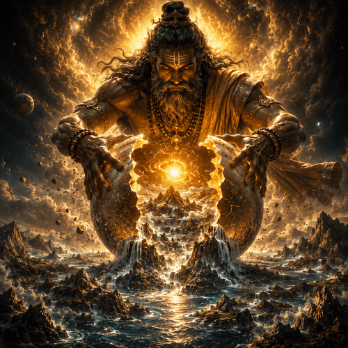 scene of the Indian Creation story